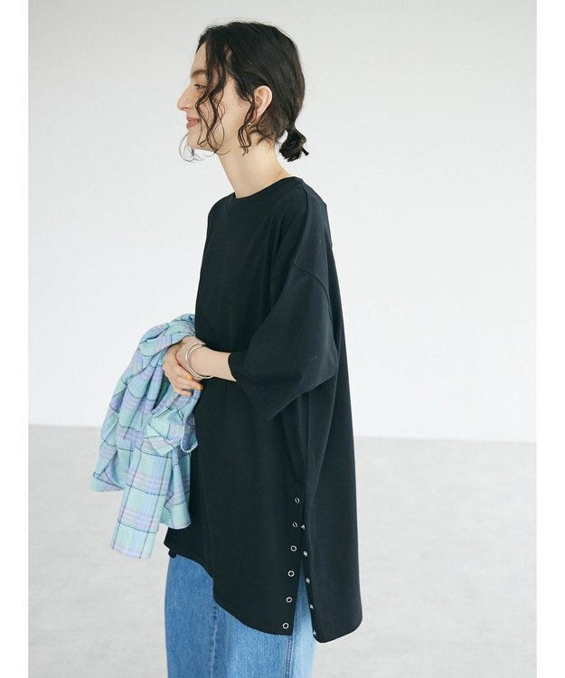 CRAFT STANDARD BOUTIQUE リングドットチュニック Black