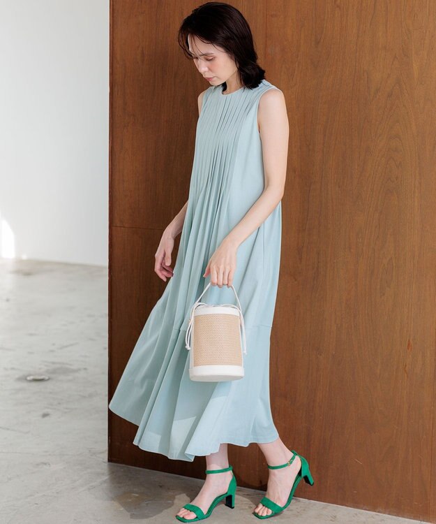 組曲 サマージャージタック ワンピース スモーキーミント系