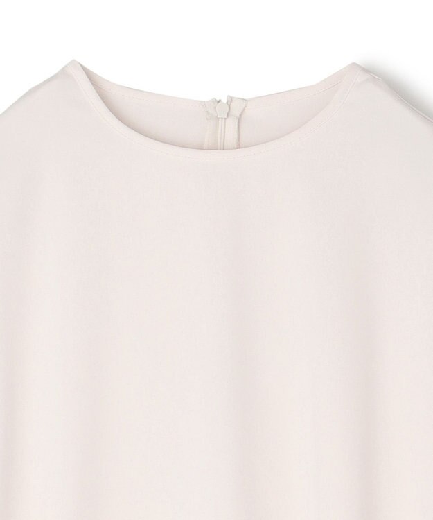 UNFILO ドレープサテンブラウス エクリュ