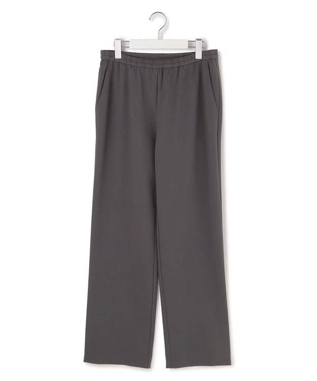 ICB ナイロンストレッチポンチ セミワイドパンツ チャコール