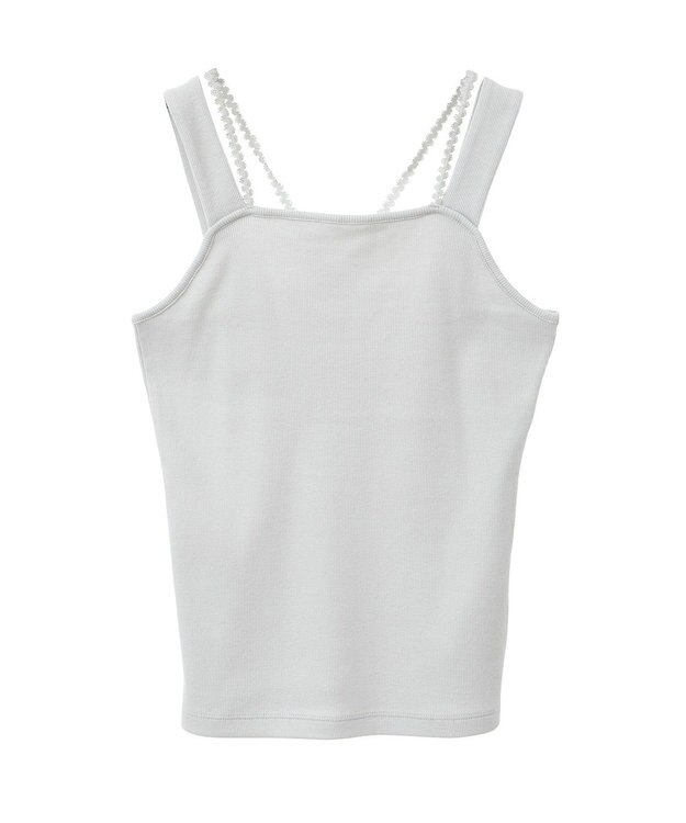 earth music&ecology ホルターレースキャミソール Light Gray