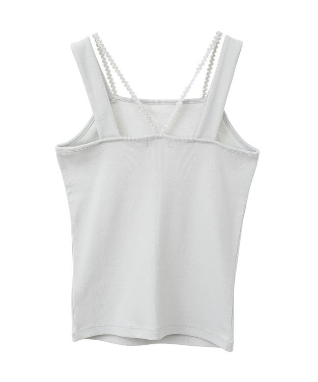 earth music&ecology ホルターレースキャミソール Light Gray