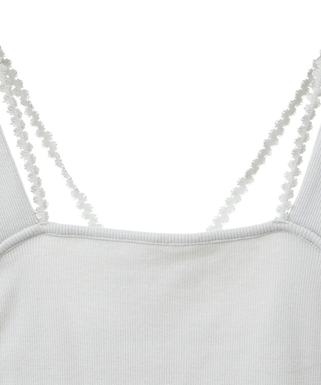 earth music&ecology ホルターレースキャミソール Light Gray