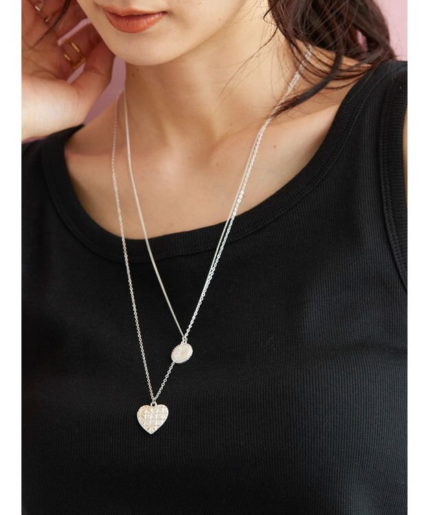 AMERICAN HOLIC ハート＆コイン３ＷＡＹネックレス Silver
