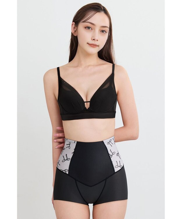 WACOAL 【SUHADA 肌リフト プラス】 ガードル ショート丈 下半身のたるみをリフトアップ ジャストウエスト スハダ GRC324 /ワコール ダークブラウン