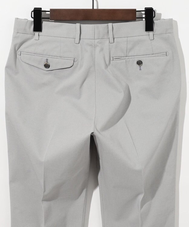 JOSEPH ABBOUD 【ウエストも伸びる!/ジャパンファブリック】シャンブレードビーストレッチ パンツ ライトグレー系