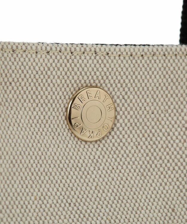 TOPKAPI 【Breath TOPKAPI】THE CANVAS ザ キャンバス スクエア ミニ トートバッグ ブラック