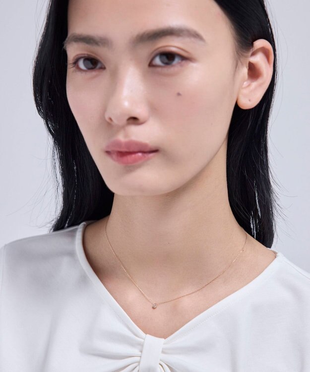 TOCCA 【WEB限定】FLORA K18 DIAMOND NECKLACE K18 ダイヤモンド ネックレス ローズ系