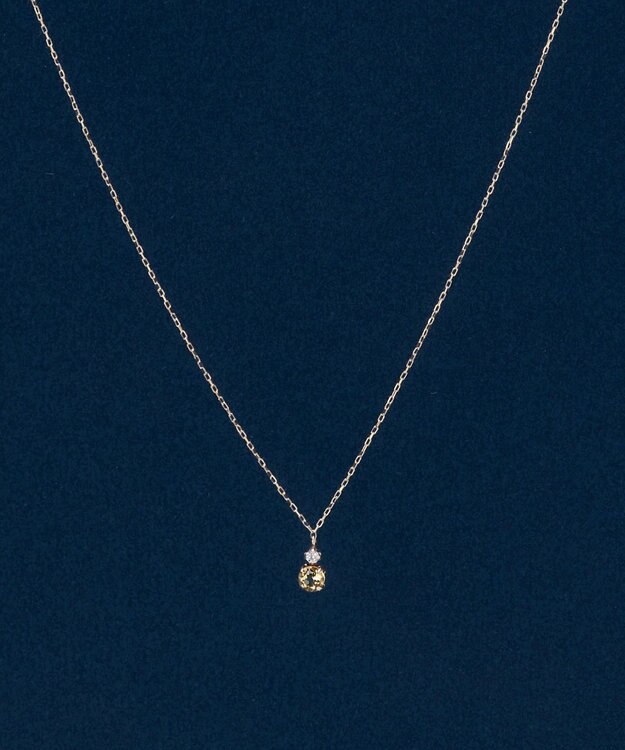 Phoebe 【K10】ジュエルラックネックレス　シトリン/11月誕生石/天然石/全長:40cm