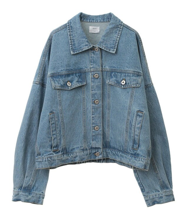 YECCA VECCA フリンジデニムジャケット Light Indigo
