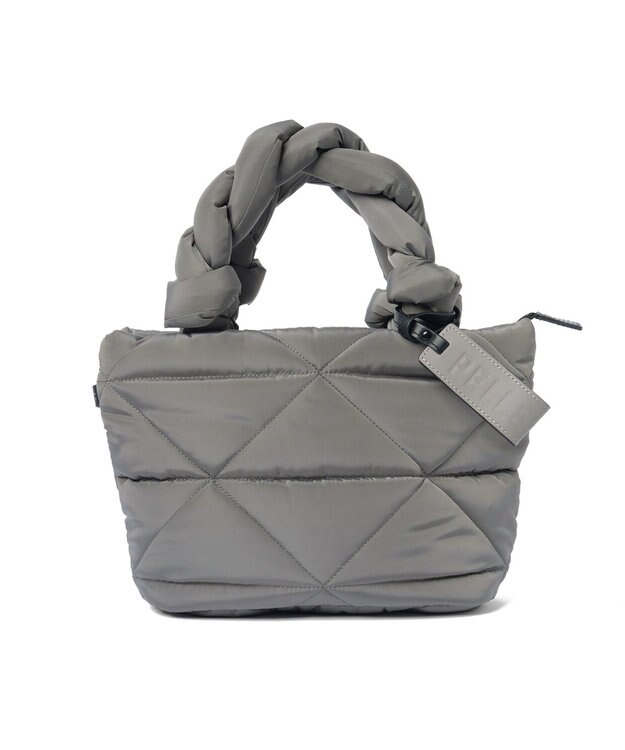 PELLE BORSA キルティング ミドルトートバッグ Puffy パフィ 5822 グレー