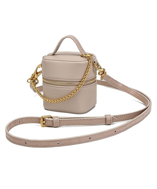 style code 【VerdeVari/ヴェルデヴァリ】TINY VANITY BAG グレージュ