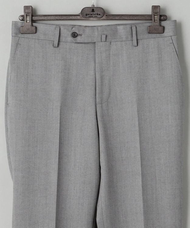 GOTAIRIKU 【御幸毛織】ニュージーランドメリノSuper120'sツイル スーツ グレー系1