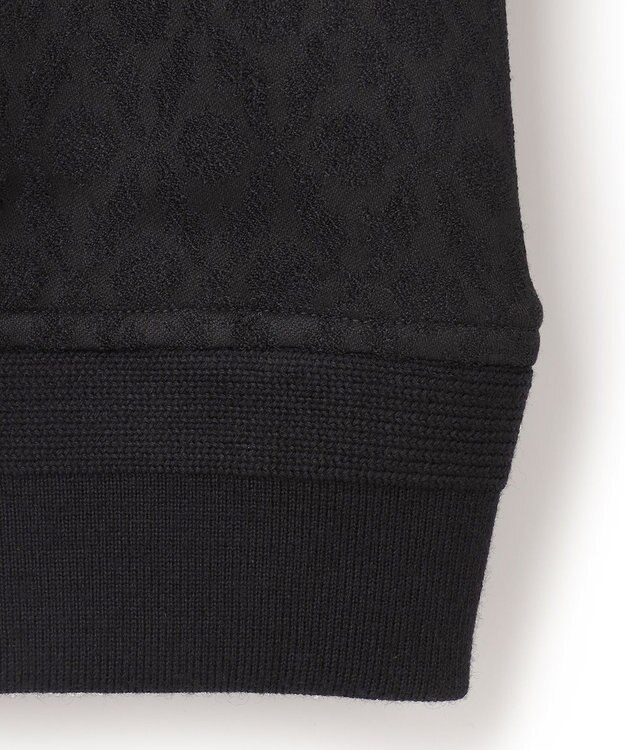 JOSEPH HOMME オーナメントジャガード　ジップアップブルゾン ブラック系