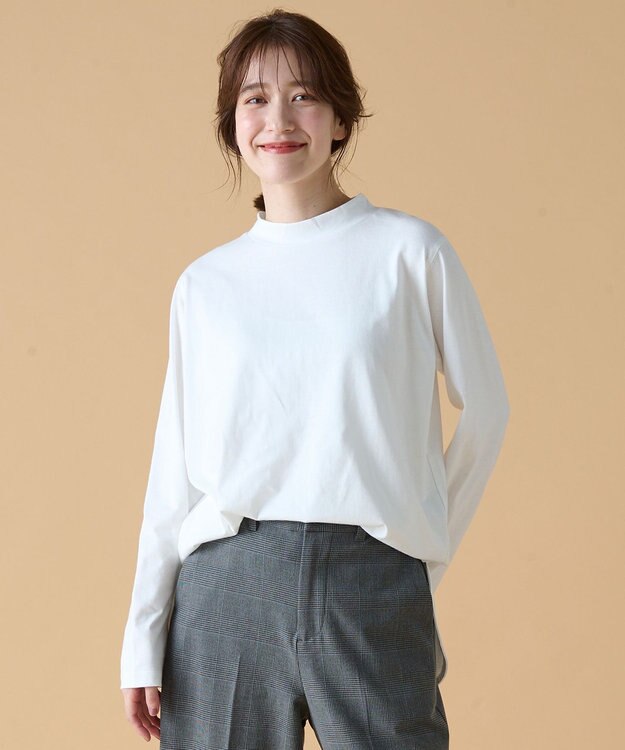 ANY モックネックプルオーバー オフ