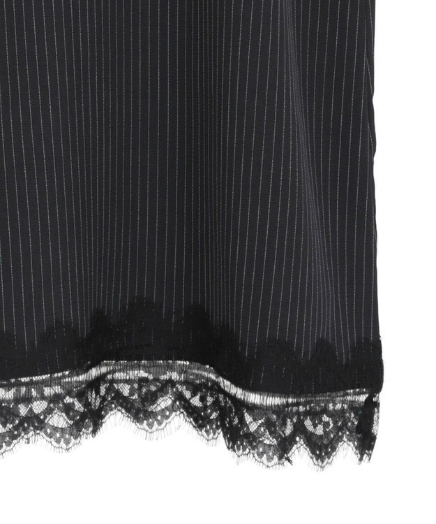 Green Parks ２ＷＡＹレース×ピンストライプキャミソールワンピース Dark Navy