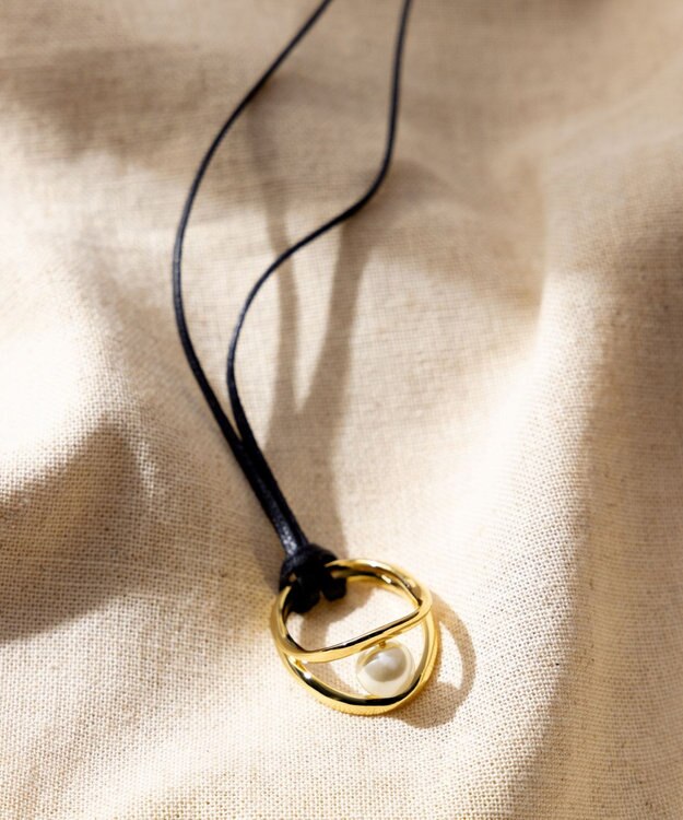 23区 パールリングネックレス ゴールド系