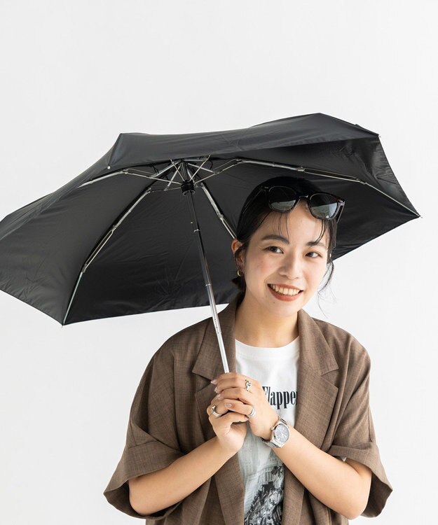 AMERICAN HOLIC 【AH×Wpc.】ポーチ付き折りたたみ傘 Black