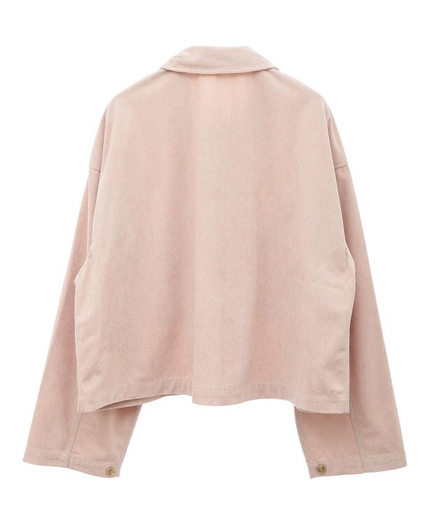 Green Parks ソフトコーデュロイショートシャツ Off White