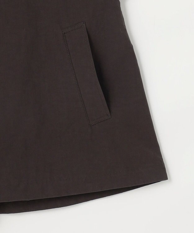 自由区 【カタログ掲載・春の必需品・オンオフ使える】コットンリネンウェザーライト コート ブラウン