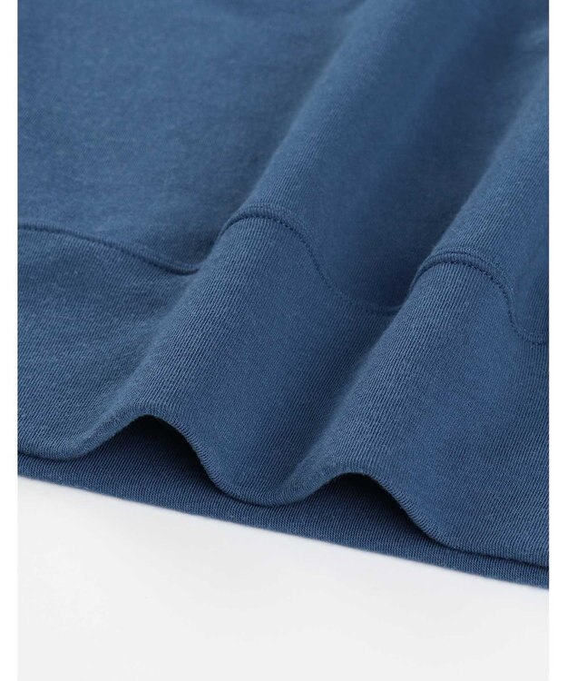 une nana cool 【綿混】あくびのお嬢さんのなめらか裏毛プルオーバー ブルー