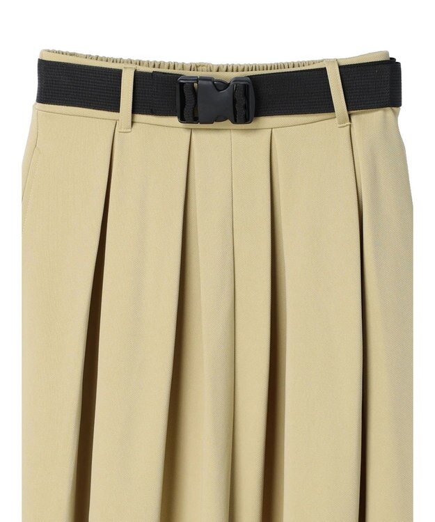 Green Parks ・ｎｏｖｅｍ９　ガチャベルト付フレアスカート Yellow