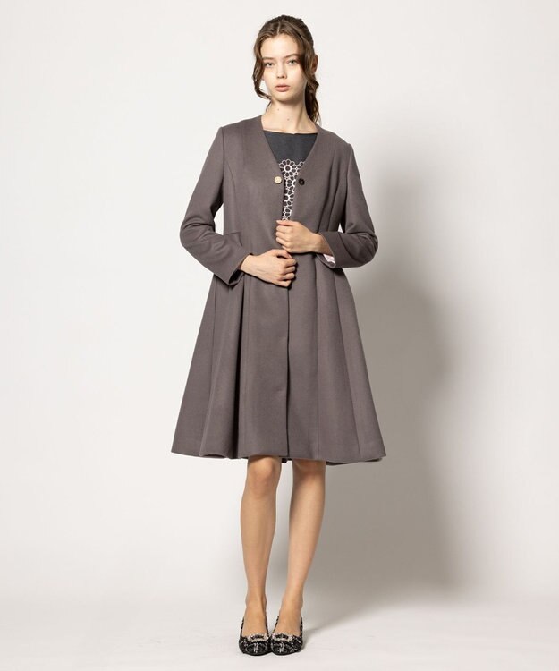 TOCCA 【消臭】PEARL ROCK ロングコート モカ系