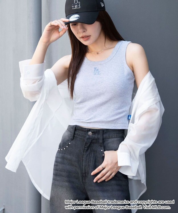 WEGO 別注MLBラインストーンタンク 柄1