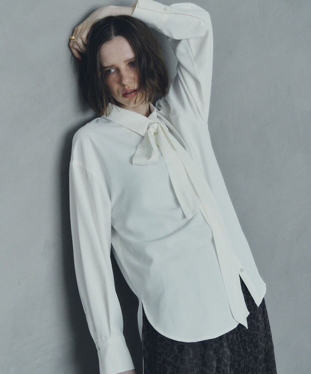 YECCA VECCA 2wayボウタイシャツ Off White