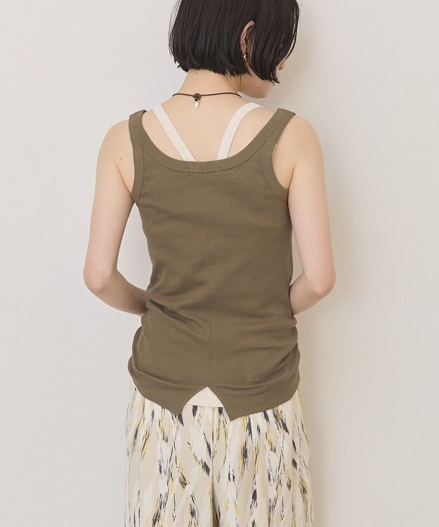 AMERICAN HOLIC 【2点セット】レイヤードデザインタンクトップ Khaki