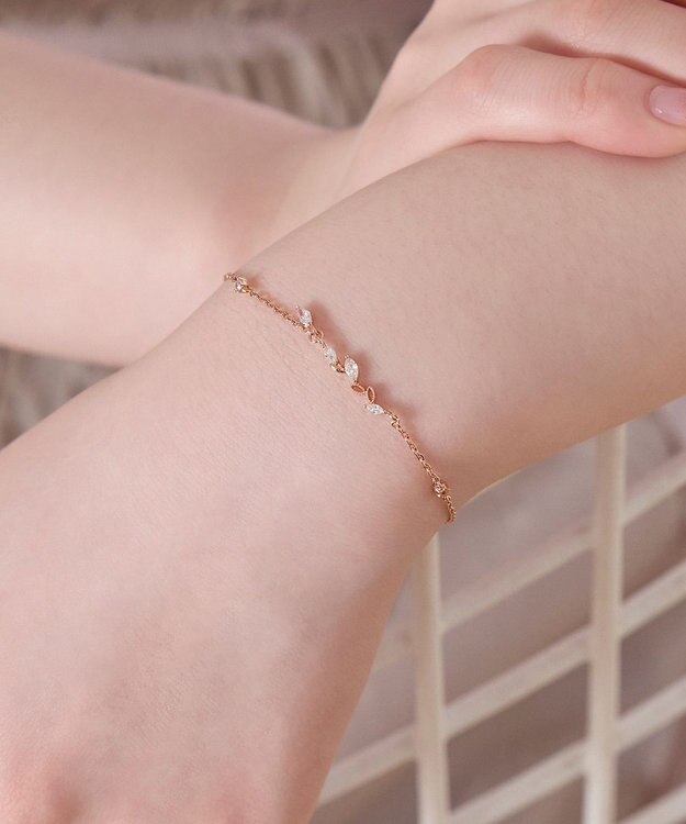 Phoebe シャイニーティアリーフブレスレット ローズゴールド ローズゴールド