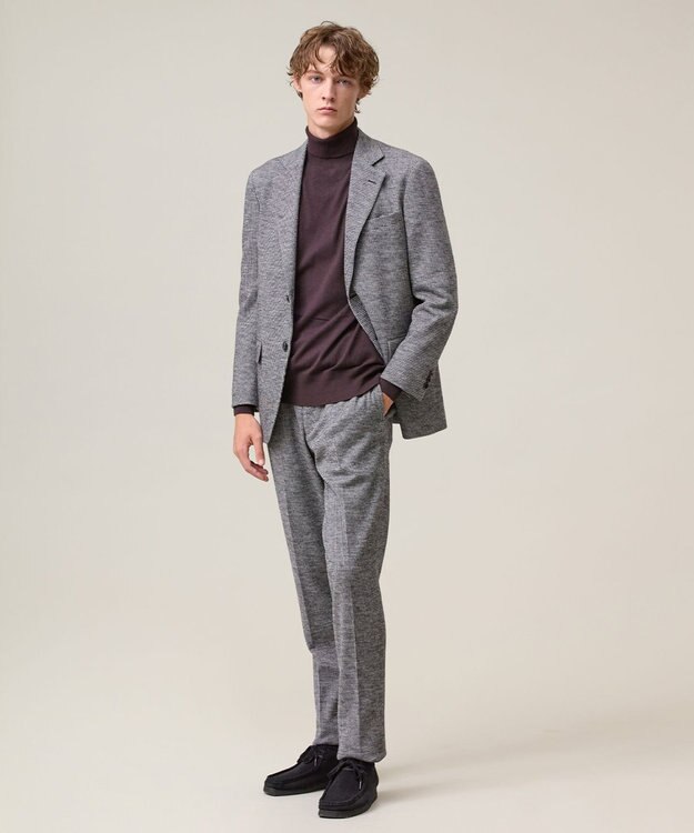 J.PRESS MEN 【セットアップ対応 / ストレッチ】SOFAニット ストレッチジャージー ジャケット ブラック系8