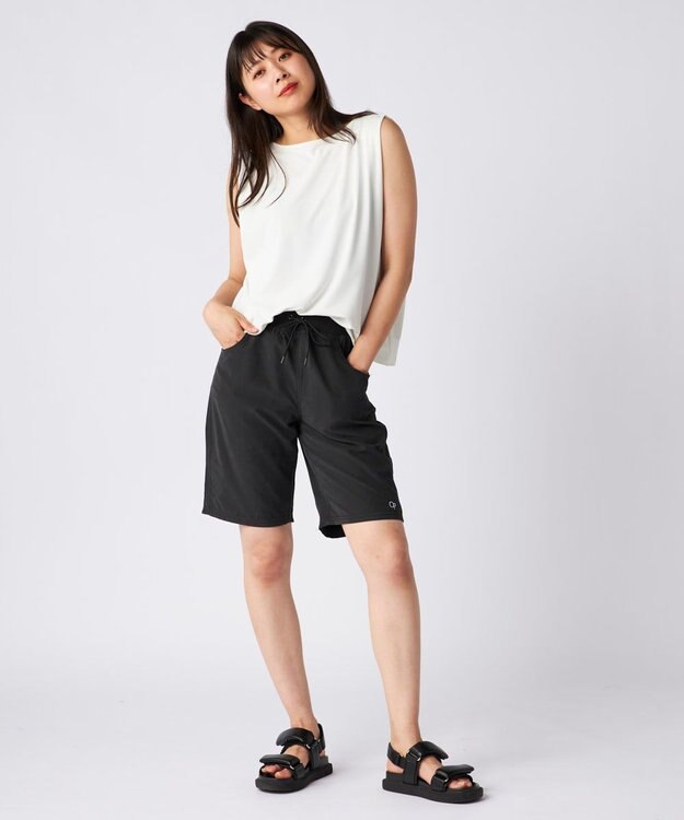 OP／FILA 【Ocean Pacific】ミドル丈ボードショーツ ブラック