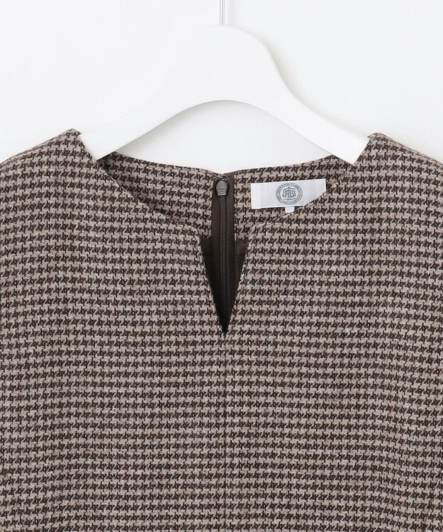 J.PRESS LADIES T/W 千鳥 ツイード ジャンパースカート ブラウン系3