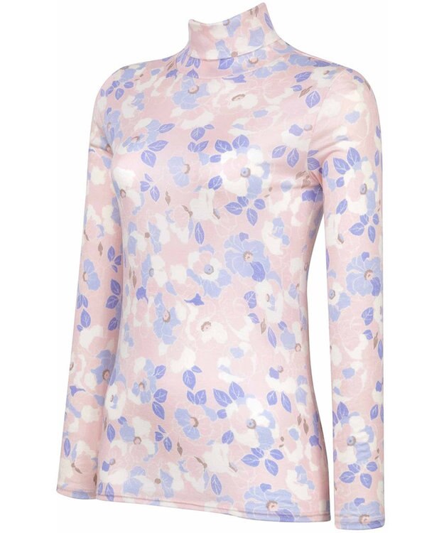 WACOAL あったかTシャツ あったかインナー アウターとしても利用可 保温性 ハイネック 10分袖 長袖 レディース CLD726 /ワコール ピンク