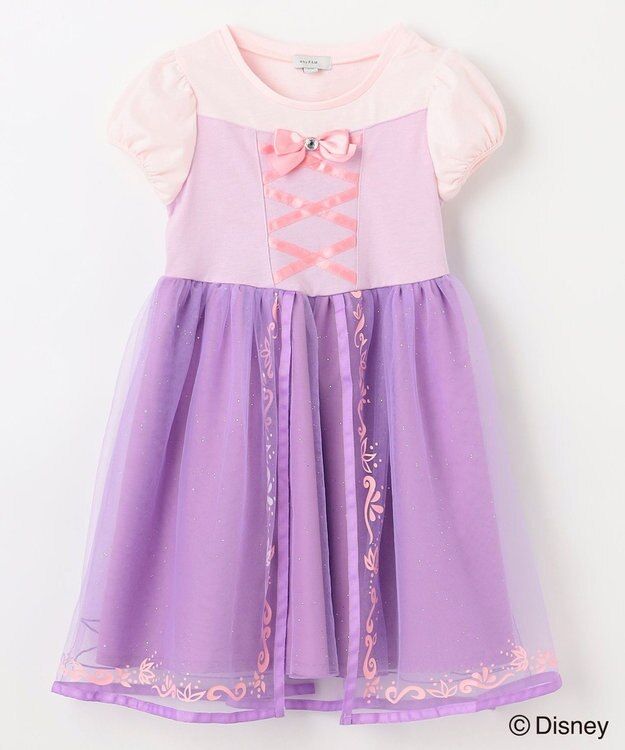 ANY KIDS 【ディズニープリンセス/フローズン】ドレス風 ワンピース ラベンダー<ラプンツェル>