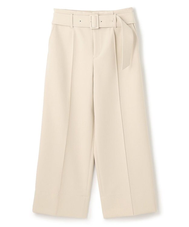 BEIGE， LAUREL / ワイドクロップドパンツ Sand