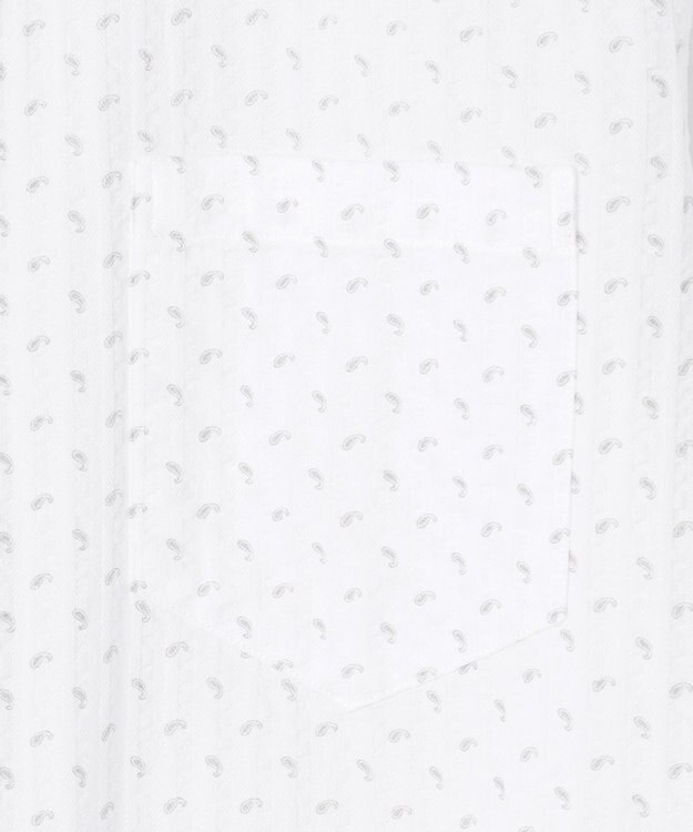 JOSEPH ABBOUD 【UVカット】オーガニックコットンプリッセ 七分袖シャツ ライトグレー系5