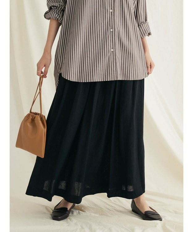 CRAFT STANDARD BOUTIQUE Ｌ／Ｒキャンバススカート Black