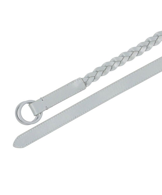 UNBILLION カカトゥ kakatoo / ペイントリング牛革編み込みベルト GY