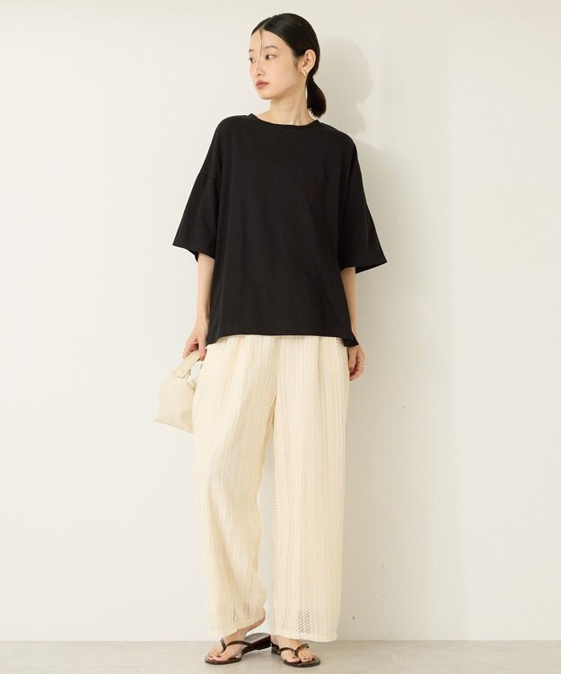 AMERICAN HOLIC 接触冷感バックオープンプルオーバー Black