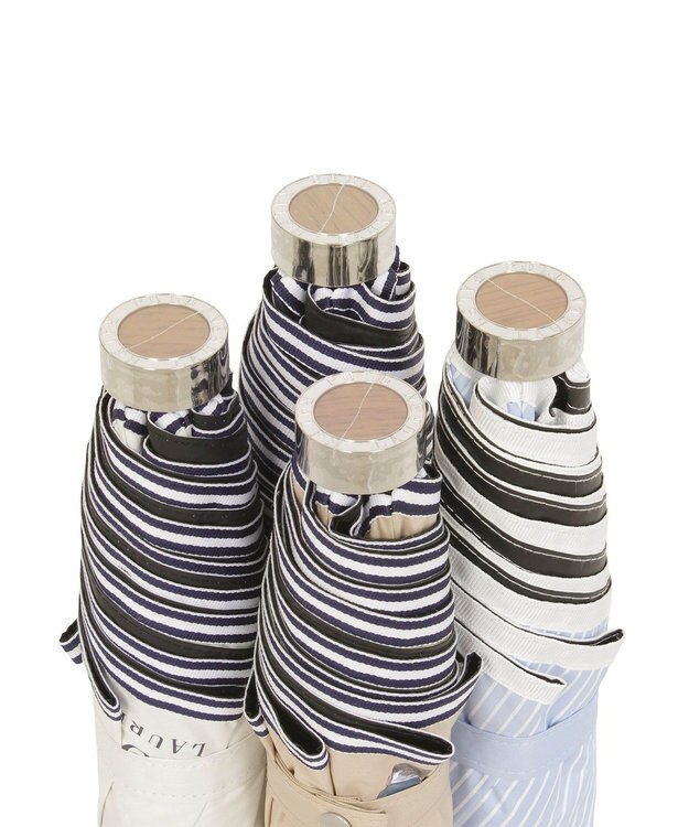 MOONBAT 【WEB限定/遮光率100%/遮熱/UV】POLO RALPH LAUREN（ポロ ラルフローレン）晴雨兼用日傘 ワンポイント ポロベア 折りたたみ傘 ポーチタイプ ベージュ