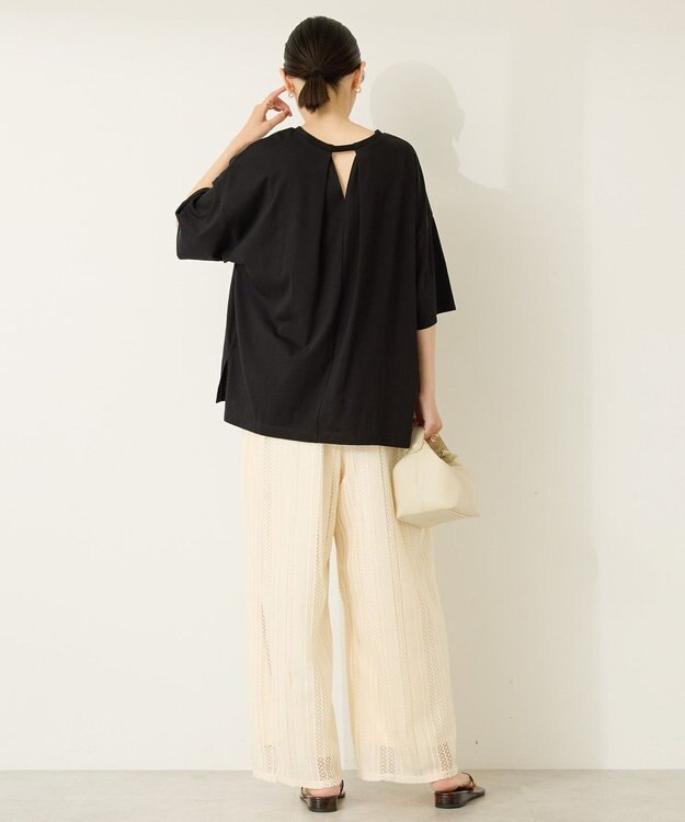 AMERICAN HOLIC 接触冷感バックオープンプルオーバー Black