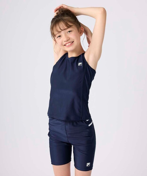 OP／FILA 【FILA】スクール水着タンキニ 上下セット ネイビー