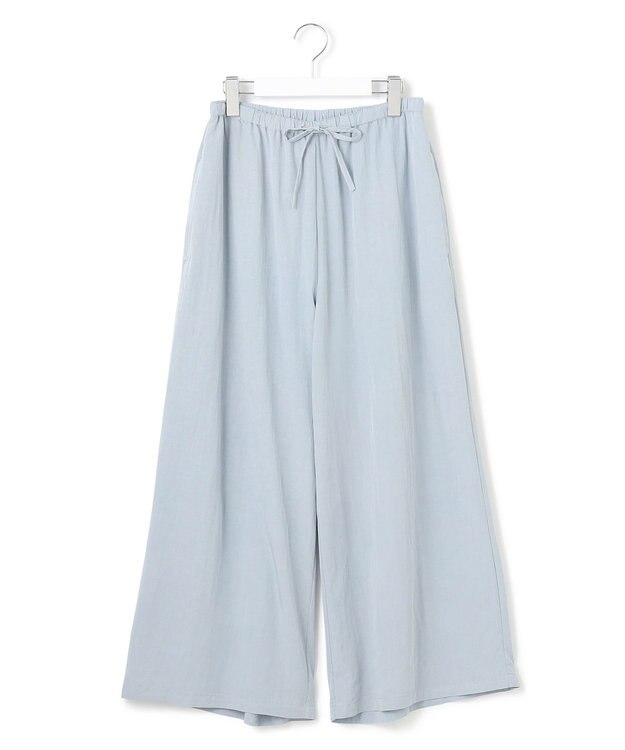 J.PRESS YORK STREET 【WOMEN】ワッシャーリラックス ワイドパンツ ダルブルー系