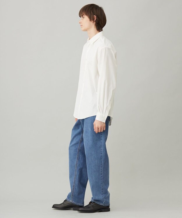 UNFILO MENS 【メンズノンノWEB掲載】コンフォートシャツ レギュラーカラー オフ