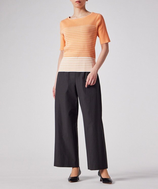 Paul Smith リブ ボーダー ニット オレンジ