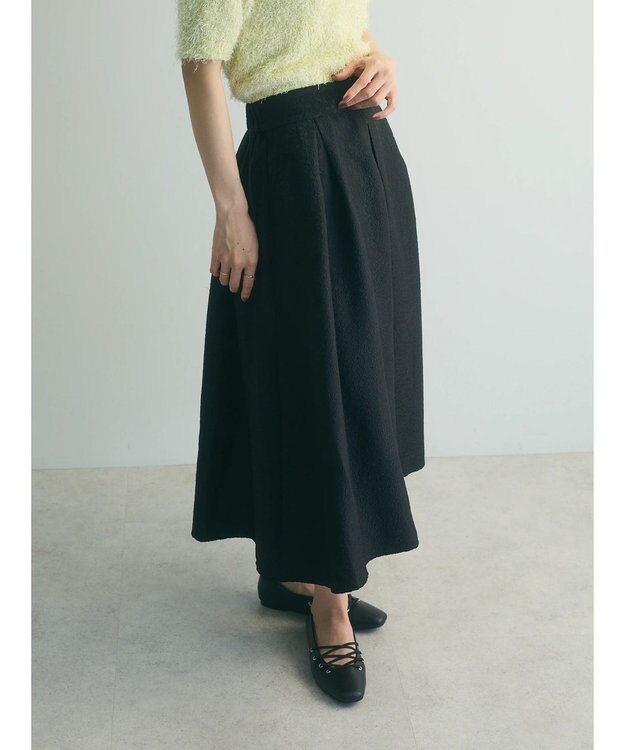 Green Parks ａ．ジャガードタックスカート Black