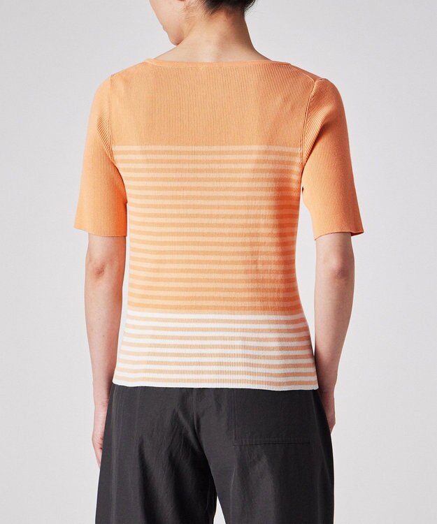 Paul Smith リブ ボーダー ニット オレンジ