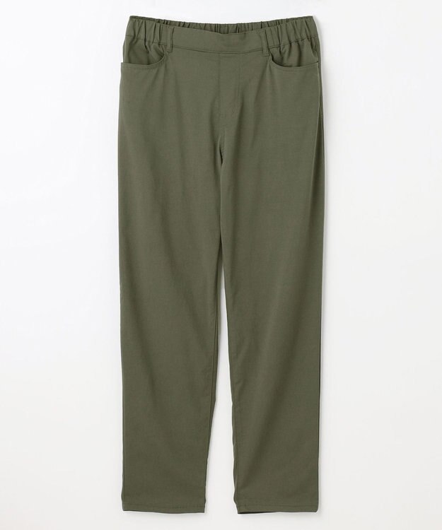 ANY 【UVカット/ウエストゴム/ストレッチ】大人の７daysデイリーパンツ カーキ